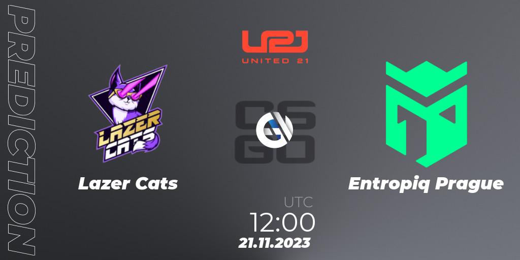 Lazer Cats vs Entropiq Prague: Match Prediction. 21.11.2023 at 13:00, Counter-Strike (CS2), United21 Season 8