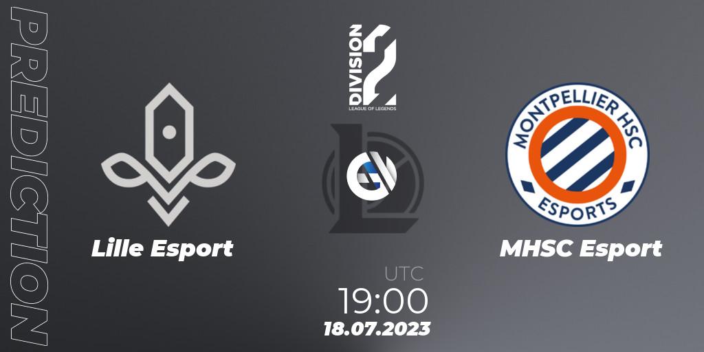 Lille Esport vs MHSC Esport: Match Prediction. 18.07.2023 at 19:00, LoL, LFL Division 2 Summer 2023 - Group Stage