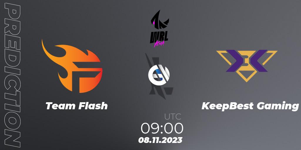 Team Flash vs KeepBest Gaming: Match Prediction. 08.11.23, Wild Rift, WRL Asia 2023 - Season 2 - Regular Season