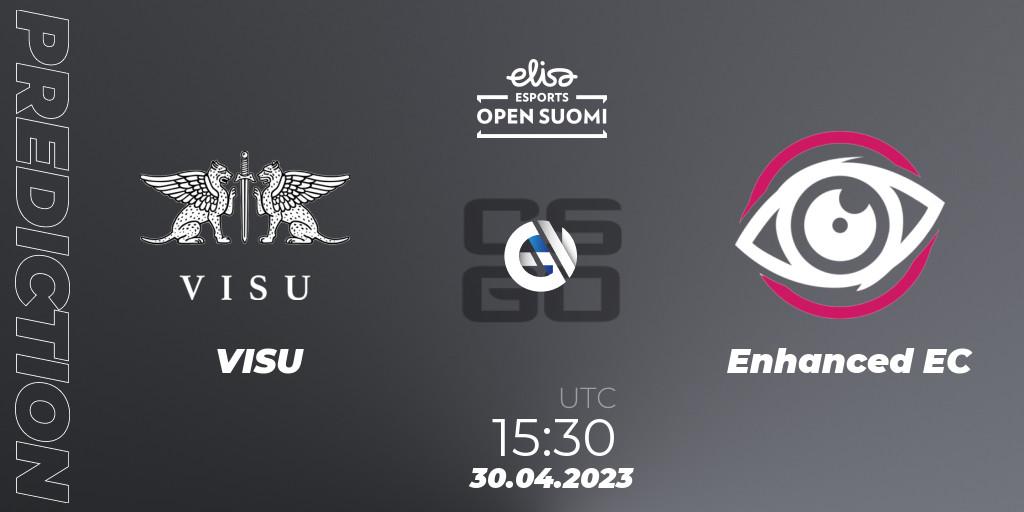 VISU vs Enhanced EC: Match Prediction. 30.04.2023 at 15:30, Counter-Strike (CS2), Elisa Open Suomi Season 5