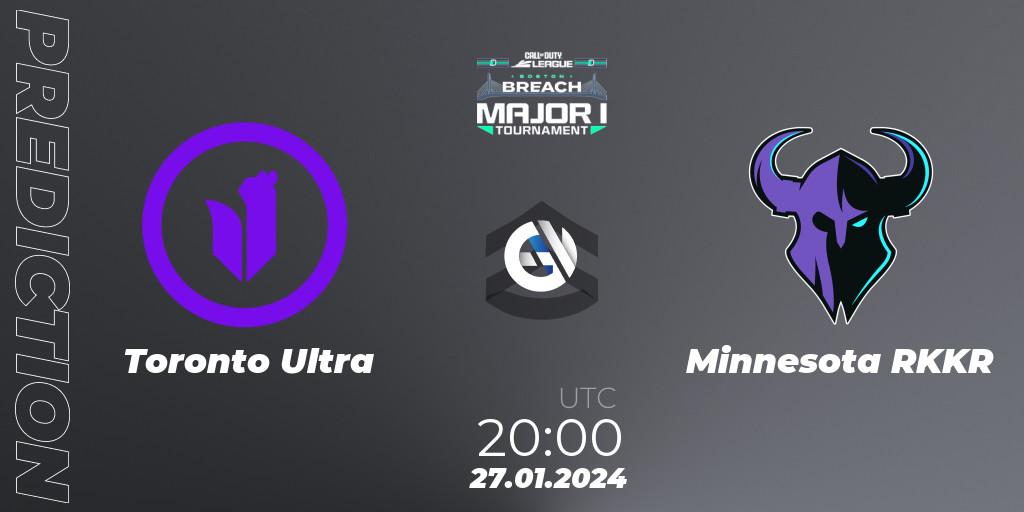 Toronto Ultra vs Minnesota RØKKR: Match Prediction. 27.01.2024 at 21:30, Call of Duty, Call of Duty League 2024: Stage 1 Major
