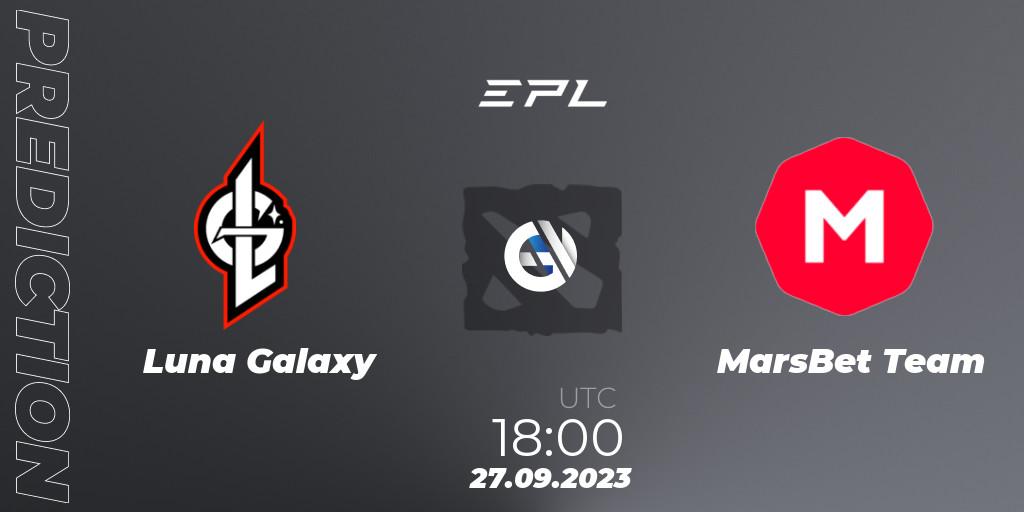Luna Galaxy vs MarsBet Team: Match Prediction. 28.09.2023 at 15:08, Dota 2, European Pro League Season 12