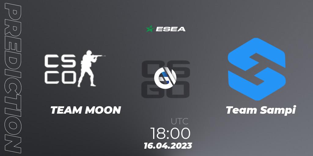 TEAM MOON vs Team Sampi: Match Prediction. 26.04.2023 at 16:00, Counter-Strike (CS2), ESEA Season 45: Advanced Division - Europe