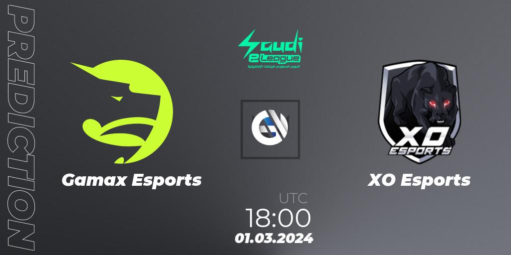 Gamax Esports vs XO Esports: Match Prediction. 01.03.2024 at 18:00, VALORANT, Saudi eLeague 2024: Major 1