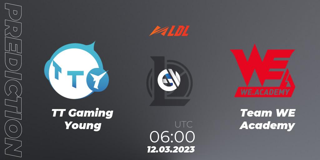 TT Gaming Young vs Team WE Academy: Match Prediction. 12.03.2023 at 06:00, LoL, LDL 2023 - Regular Season