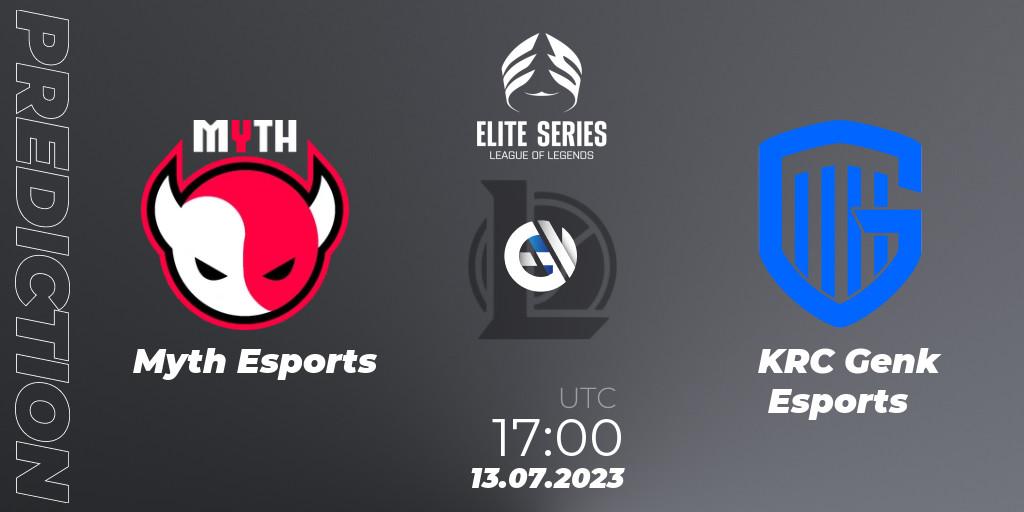 Myth Esports vs KRC Genk Esports: Match Prediction. 13.07.23, LoL, Elite Series Summer 2023