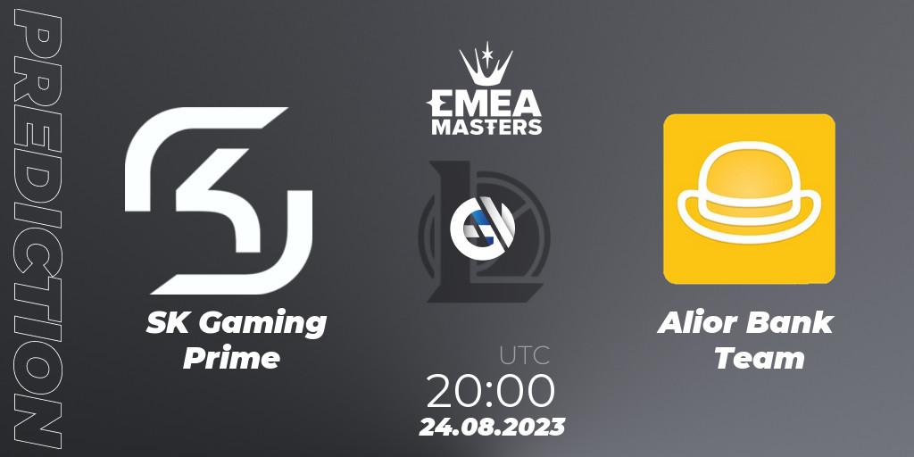 SK Gaming Prime vs Alior Bank Team: Match Prediction. 24.08.2023 at 20:00, LoL, EMEA Masters Summer 2023
