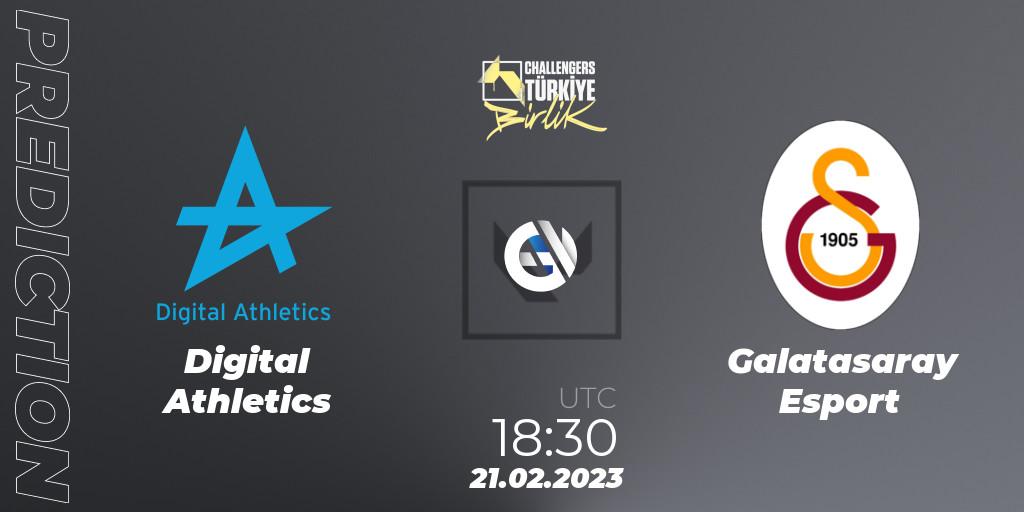 Digital Athletics vs Galatasaray Esport: Match Prediction. 21.02.23, VALORANT, VALORANT Challengers 2023 Turkey: Birlik Split 1