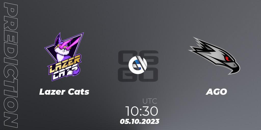 Lazer Cats vs AGO: Match Prediction. 06.10.2023 at 13:30, Counter-Strike (CS2), European Pro League Season 11: Division 2