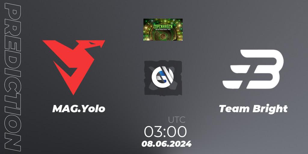 MAG.Yolo vs Team Bright: Match Prediction. 08.06.2024 at 03:00, Dota 2, The International 2024: China Open Qualifier #2