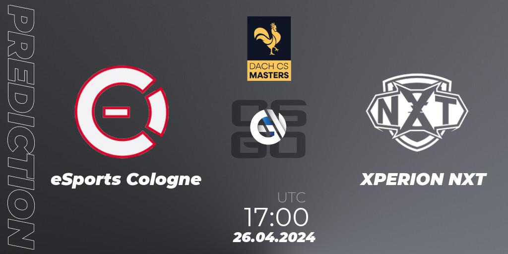 eSports Cologne vs XPERION NXT: Match Prediction. 22.04.2024 at 18:00, Counter-Strike (CS2), DACH CS Masters Season 1: Division 2