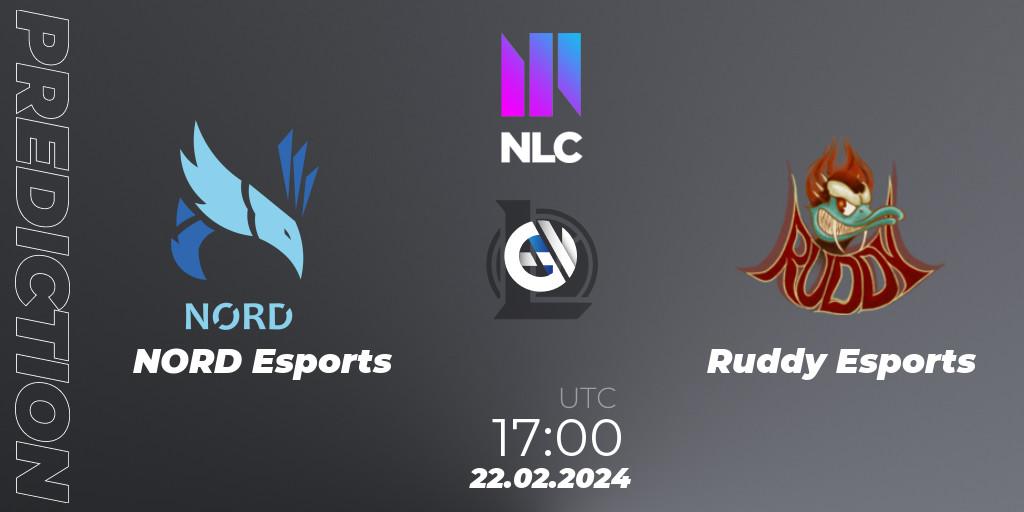 NORD Esports vs Ruddy Esports: Match Prediction. 22.02.2024 at 17:00, LoL, NLC 1st Division Spring 2024