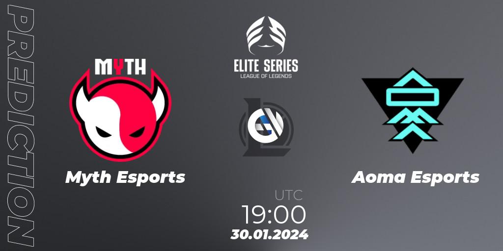 Myth Esports vs Aoma Esports: Match Prediction. 30.01.2024 at 19:00, LoL, Elite Series Spring 2024
