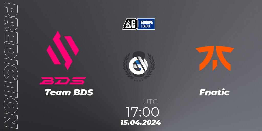 Team BDS vs Fnatic: Match Prediction. 15.04.24, Rainbow Six, Europe League 2024 - Stage 1