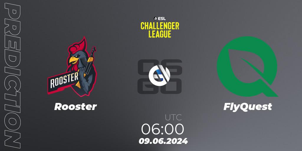 Rooster vs FlyQuest: Match Prediction. 09.06.2024 at 06:00, Counter-Strike (CS2), ESL Challenger League Season 47: Oceania