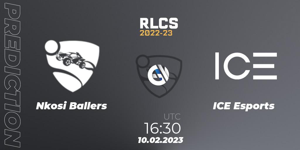 Nkosi Ballers vs ICE Esports: Match Prediction. 10.02.2023 at 16:30, Rocket League, RLCS 2022-23 - Winter: Sub-Saharan Africa Regional 2 - Winter Cup