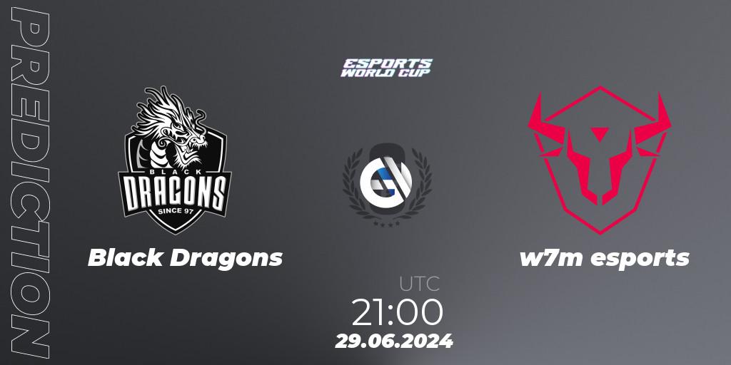 Black Dragons vs w7m esports: Match Prediction. 30.06.2024 at 00:30, Rainbow Six, Esports World Cup 2024: Brazil CQ