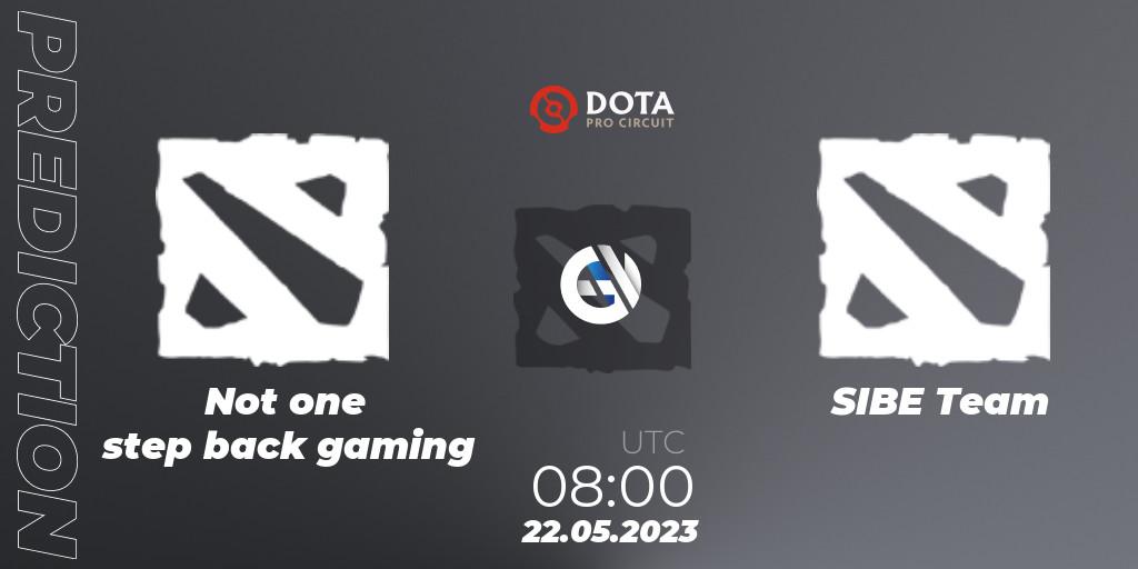 Not one step back gaming vs SIBE Team: Match Prediction. 22.05.23, Dota 2, DPC 2023 Tour 3: EEU Closed Qualifier