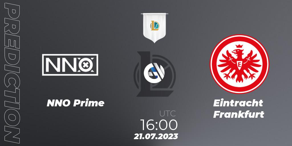 NNO Prime vs Eintracht Frankfurt: Match Prediction. 21.07.2023 at 16:00, LoL, Prime League Summer 2023 - Group Stage