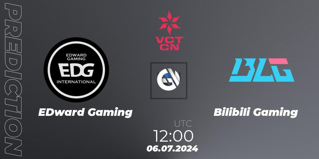 EDward Gaming vs Bilibili Gaming: Match Prediction. 06.07.2024 at 12:00, VALORANT, VALORANT Champions Tour China 2024: Stage 2 - Group Stage