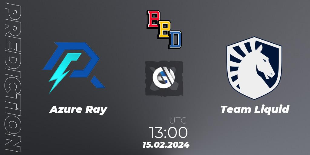 Azure Ray vs Team Liquid: Match Prediction. 15.02.24, Dota 2, BetBoom Dacha Dubai 2024