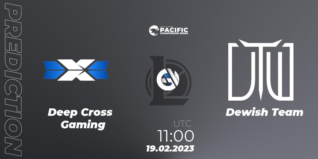 Deep Cross Gaming vs Dewish Team: Match Prediction. 19.02.2023 at 11:00, LoL, PCS Spring 2023 - Group Stage