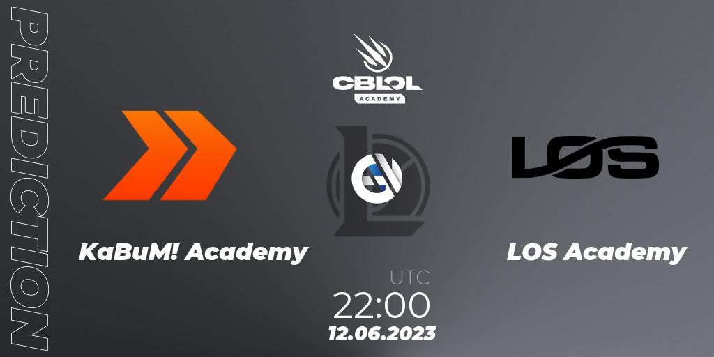 KaBuM! Academy vs LOS Academy: Match Prediction. 12.06.23, LoL, CBLOL Academy Split 2 2023 - Group Stage