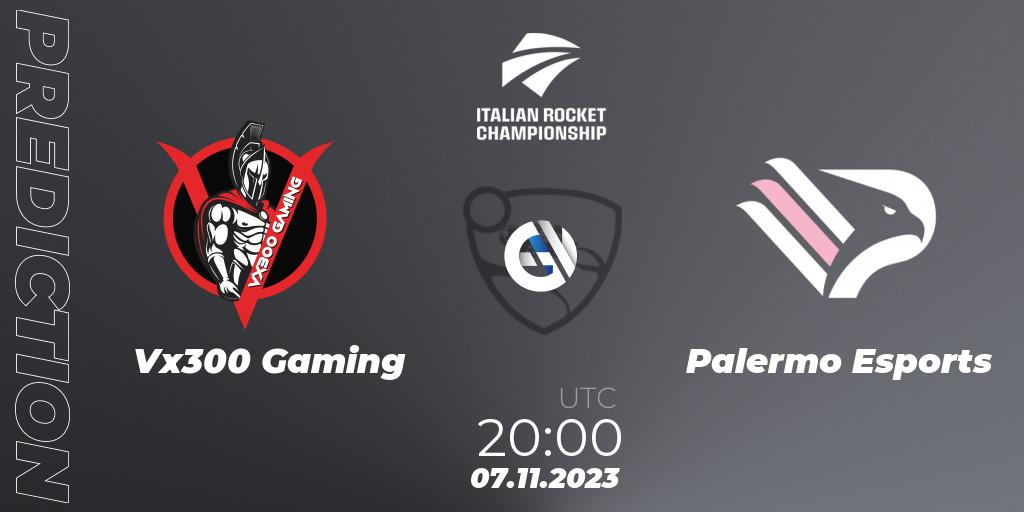 Vx300 Gaming vs Palermo Esports: Match Prediction. 07.11.2023 at 20:00, Rocket League, Italian Rocket Championship Season 11Serie A Relegation