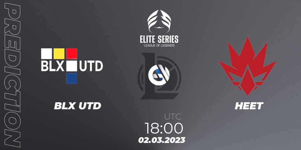 BLX UTD vs HEET: Match Prediction. 02.03.23, LoL, Elite Series Spring 2023 - Group Stage