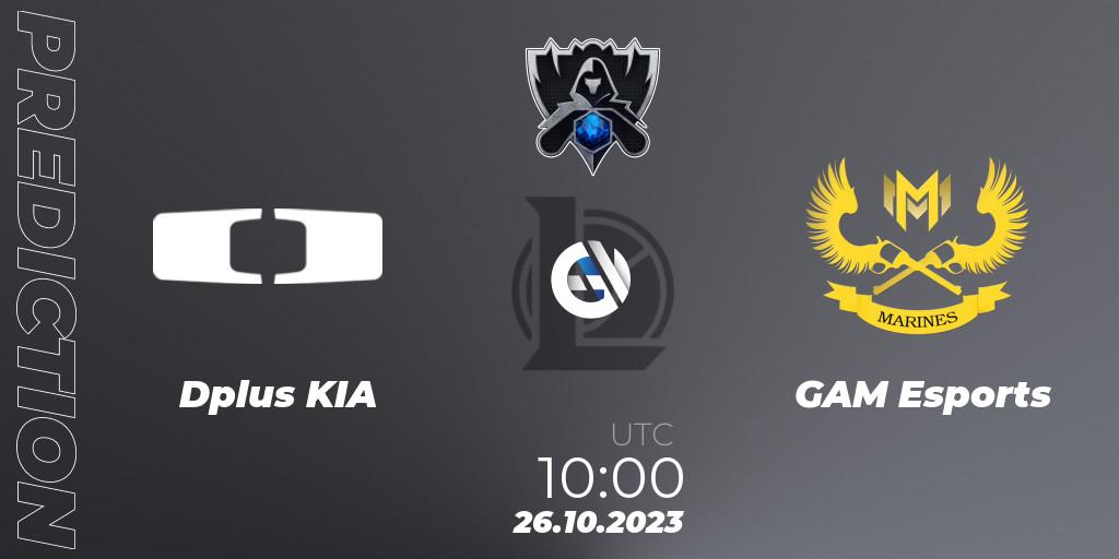 Dplus KIA vs GAM Esports: Match Prediction. 27.10.23, LoL, Worlds 2023 LoL - Group Stage