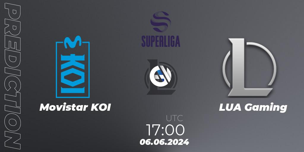 Movistar KOI vs LUA Gaming: Match Prediction. 06.06.2024 at 17:00, LoL, LVP Superliga Summer 2024