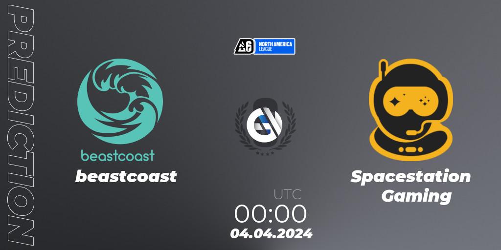 beastcoast vs Spacestation Gaming: Match Prediction. 04.04.24, Rainbow Six, North America League 2024 - Stage 1