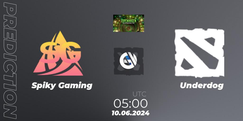 Spiky Gaming vs Underdog: Match Prediction. 10.06.2024 at 05:00, Dota 2, The International 2024 - China Closed Qualifier
