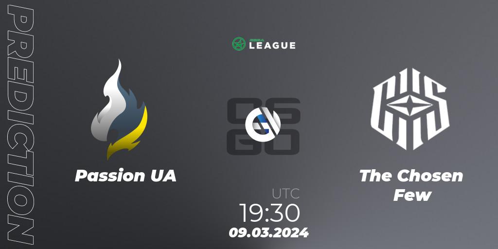 Passion UA vs The Chosen Few: Match Prediction. 09.03.2024 at 16:00, Counter-Strike (CS2), ESEA Season 48: Advanced Division - Europe