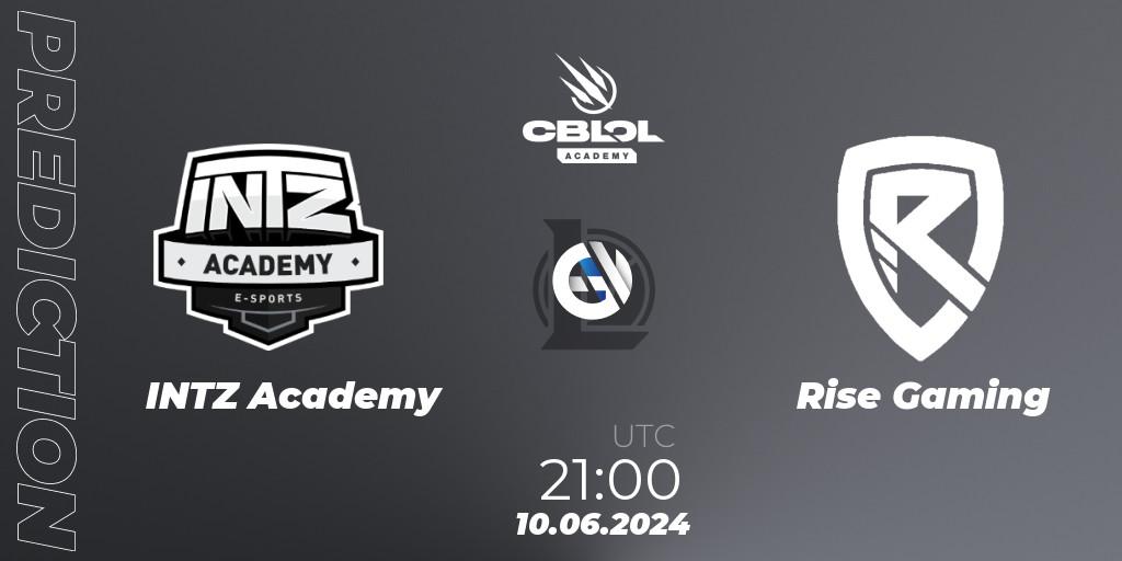 INTZ Academy vs Rise Gaming: Match Prediction. 10.06.2024 at 21:00, LoL, CBLOL Academy 2024