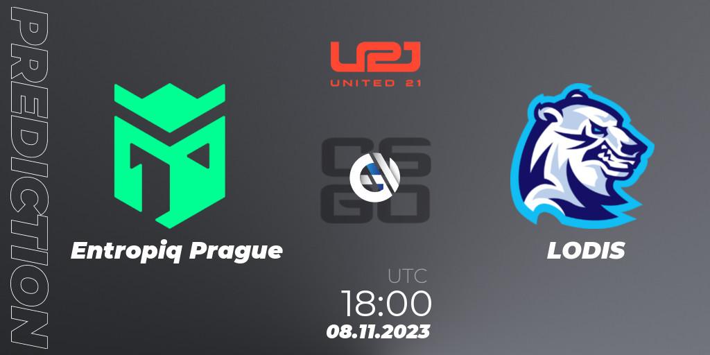 Entropiq Prague vs LODIS: Match Prediction. 08.11.23, CS2 (CS:GO), United21 Season 7: Division 2