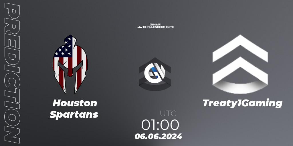 Houston Spartans vs Treaty1Gaming: Match Prediction. 06.06.2024 at 00:00, Call of Duty, Call of Duty Challengers 2024 - Elite 3: NA