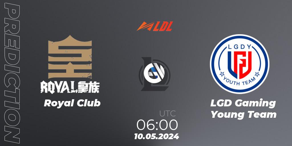 Royal Club vs LGD Gaming Young Team: Match Prediction. 10.05.2024 at 06:00, LoL, LDL 2024 - Stage 2
