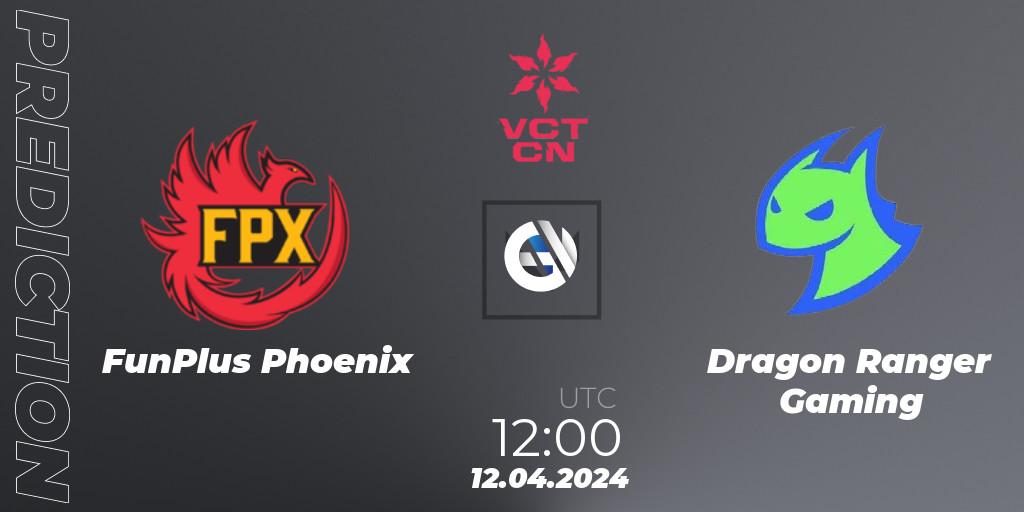 FunPlus Phoenix vs Dragon Ranger Gaming: Match Prediction. 12.04.24, VALORANT, VALORANT Champions Tour China 2024: Stage 1 - Group Stage