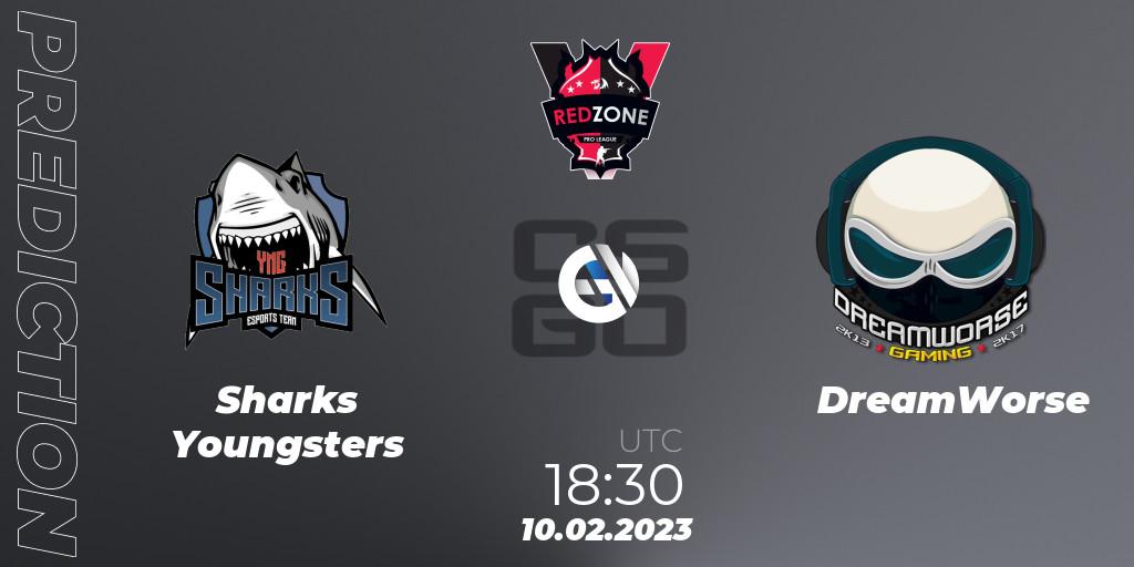 Sharks Youngsters vs DreamWorse: Match Prediction. 10.02.23, CS2 (CS:GO), RedZone PRO League 2023 Season 1
