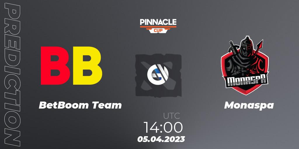 BetBoom Team vs Monaspa: Match Prediction. 05.04.23, Dota 2, Pinnacle Cup: Malta Vibes - Tour 1