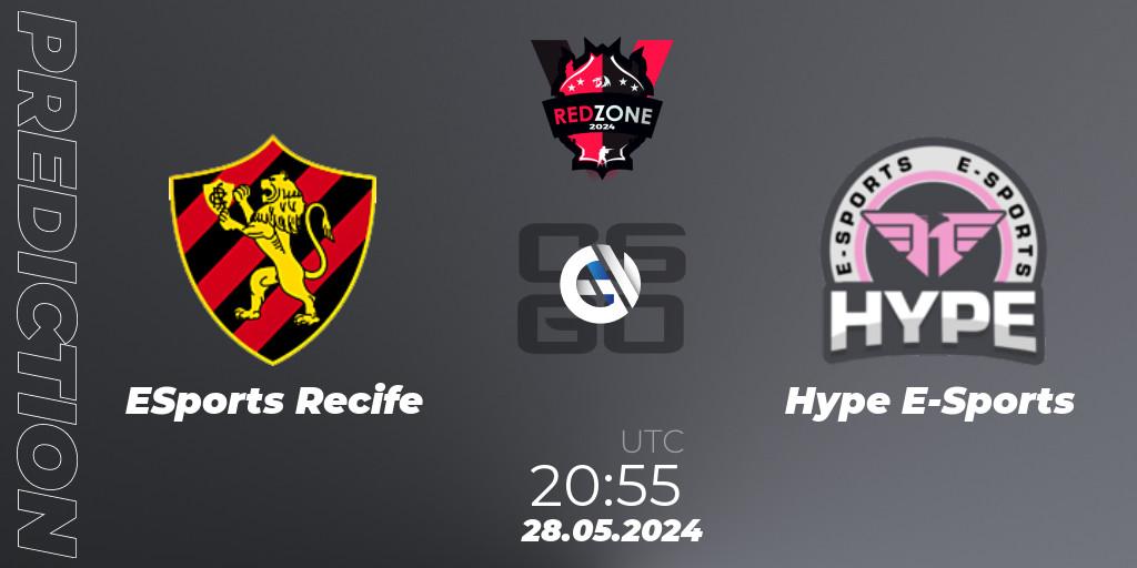 ESports Recife vs Hype E-Sports: Match Prediction. 28.05.2024 at 21:00, Counter-Strike (CS2), RedZone PRO League 2024 Season 3