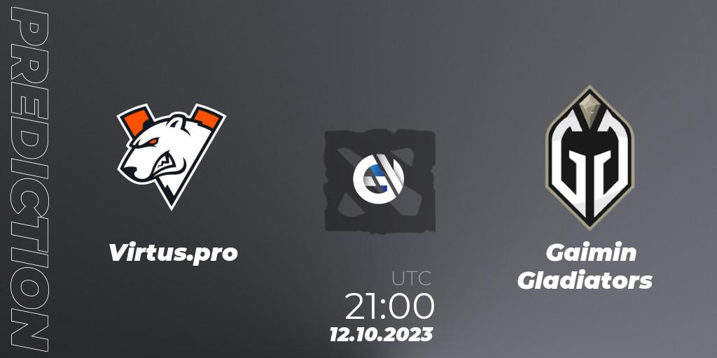 Virtus.pro vs Gaimin Gladiators: Match Prediction. 12.10.23, Dota 2, The International 2023 - Group Stage