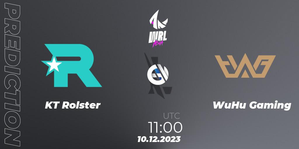 KT Rolster vs WuHu Gaming: Match Prediction. 10.12.23, Wild Rift, WRL Asia 2023 - Season 2 - Regular Season