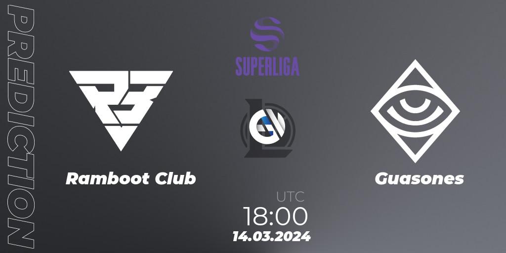 Ramboot Club vs Guasones: Match Prediction. 14.03.24, LoL, Superliga Spring 2024 - Group Stage