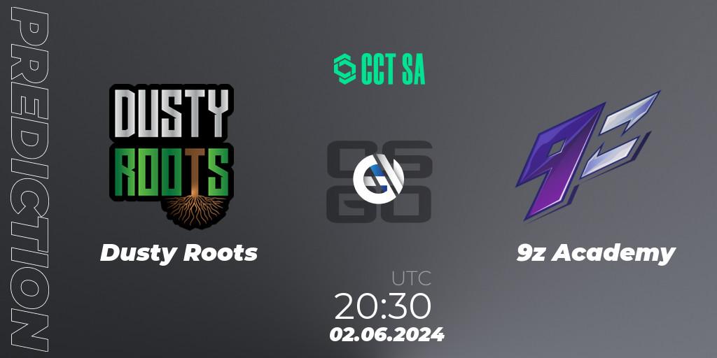 Dusty Roots vs 9z Academy: Match Prediction. 02.06.2024 at 20:30, Counter-Strike (CS2), CCT Season 2 South America Series 1