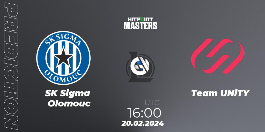 SK Sigma Olomouc vs Team UNiTY: Match Prediction. 20.02.24, LoL, Hitpoint Masters Spring 2024
