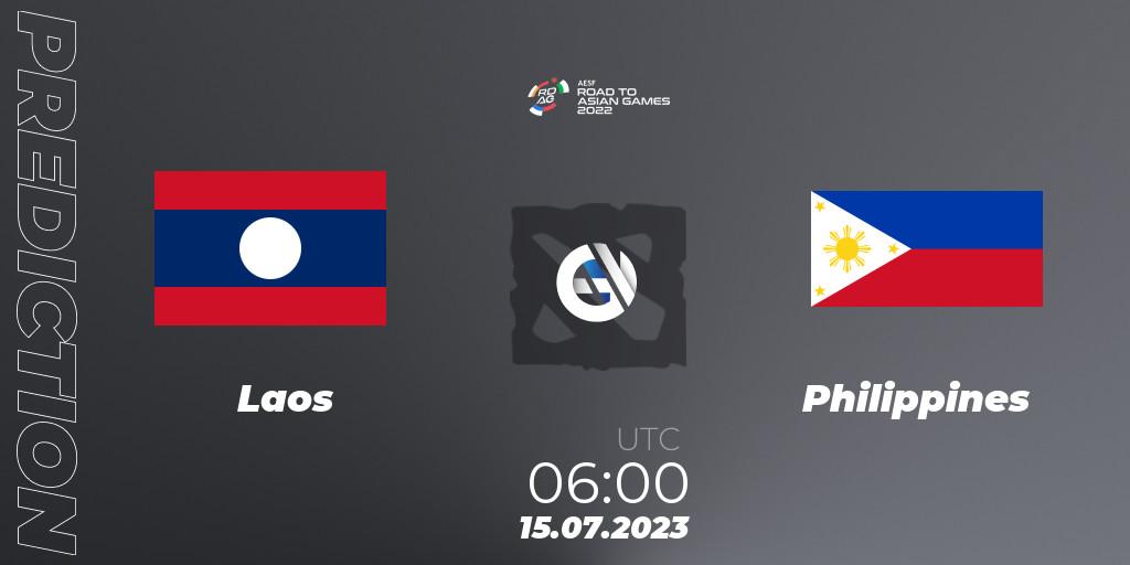 Laos vs Philippines: Match Prediction. 15.07.2023 at 06:00, Dota 2, 2022 AESF Road to Asian Games - Southeast Asia