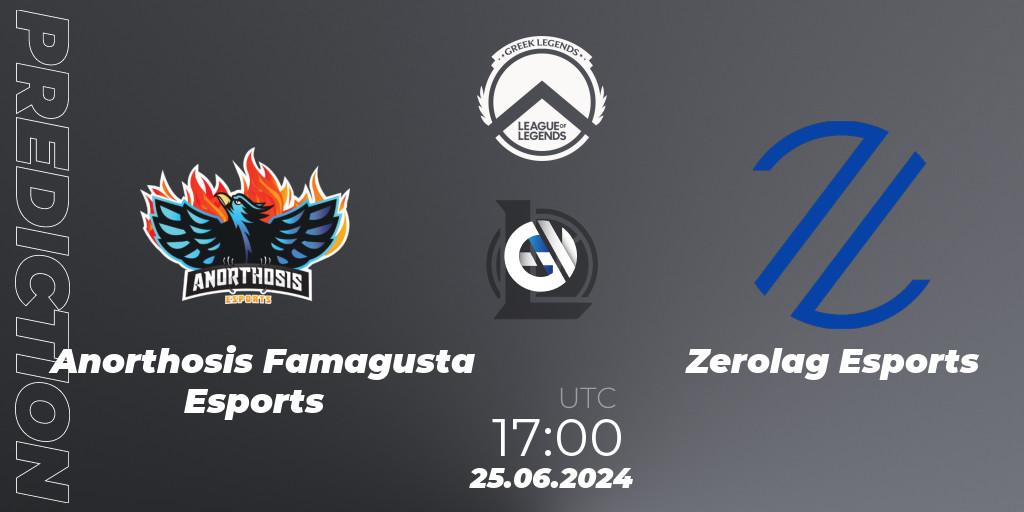 Anorthosis Famagusta Esports vs Zerolag Esports: Match Prediction. 25.06.2024 at 17:00, LoL, GLL Summer 2024