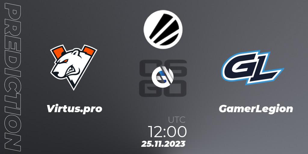 Virtus.pro vs GamerLegion: Match Prediction. 25.11.23, CS2 (CS:GO), ESL Challenger Jonköping 2023